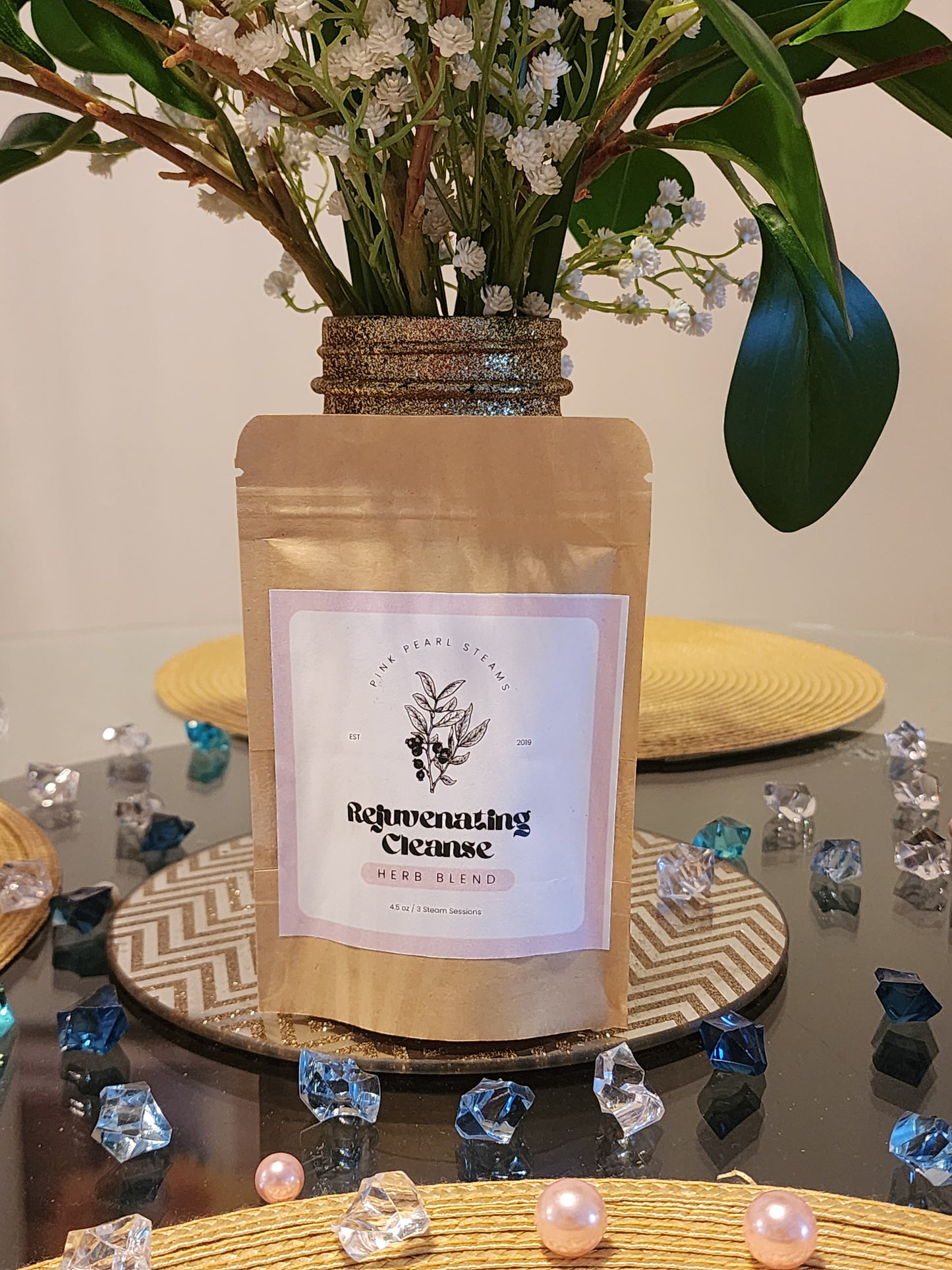 Rejuvenating Cleanse Pink Pearl Steam Herbs