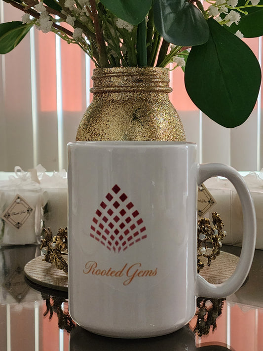 Rooted Gems Multi-Colored Logo Mugs